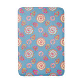 Candy und Cakes Blue Badematte (Vorderseite Vertikal)