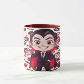 Candy und Dracula Niedlich Spooky Halloween Mix Tasse (Zentrum)