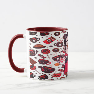 Candy und Dracula Niedlich Spooky Halloween Mix Tasse