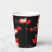 Candy und Dracula Niedlich Spooky Pappbecher (Rechts)