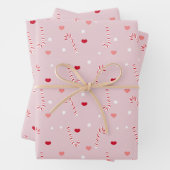 Candy und Sternmuster Geschenkpapier Set (Beispiel)