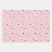 Candy und Sternmuster Geschenkpapier Set (Vorderseite)