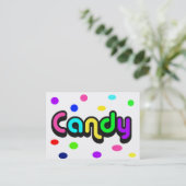 Candy-Visitenkarte Visitenkarte (Stehend Vorderseite)