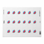 Candy Watermelon Rücksendeadresse Adressaufkleber (Vorne)