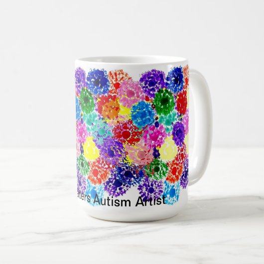 Candy Waters Autism Artist Coffee Tasse (VorderseiteRechts)