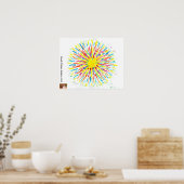 Candy Waters Autismus Künstlerisches Malplakat Poster (Küche)