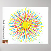 Candy Waters Autismus Künstlerisches Malplakat Poster (Vorne)