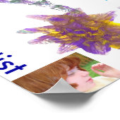 Candy Waters Autismus Künstlerisches Malplakat Poster (Ecke)