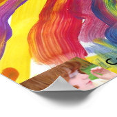 Candy Waters Autismus Künstlerisches Malplakat Poster (Ecke)