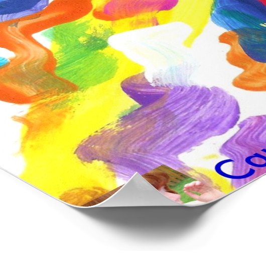 Candy Waters Autismus Künstlerisches Malplakat Poster (Ecke)