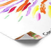 Candy Waters Autismus Künstlerisches Malplakat Poster (Ecke)