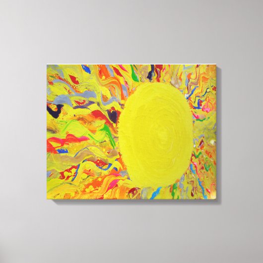 Candy Waters Autismus Künstlermalerei auf Leinwand (Vorderseite)