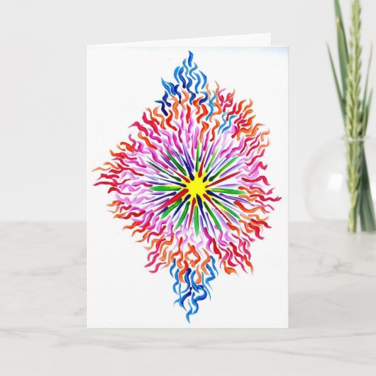 Candy Waters Autisst Artist Feiertagskarte (Vorderseite)