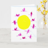 Candy Waters Autisst Artist Karte (Gelbe Blume)