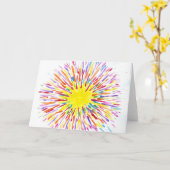 Candy Waters Autisst Artist Karte (Gelbe Blume)