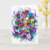 Candy Waters Autisst Artist Karte (Gelbe Blume)