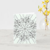 Candy Waters Autisst Artist Karte (Gelbe Blume)