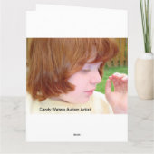 Candy Waters Autisst Artist Karte (Rückseite)