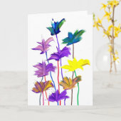 Candy Waters Autisst Artist Karte (Gelbe Blume)