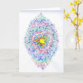 Candy Waters Autisst Artist Karte (Gelbe Blume)