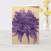 Candy Waters Autisst Artist Karte (Gelbe Blume)