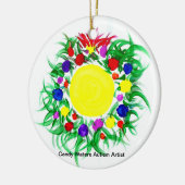 Candy Waters Autisst Artist Keramik Ornament (Links)