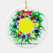 Candy Waters Autisst Artist Keramik Ornament (Hinten)