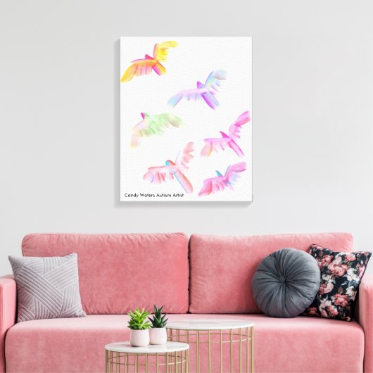 Candy Waters Autisst Artist Leinwanddruck (Insitu (Wohnzimmer))