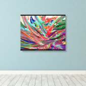 Candy Waters Autisst Artist Leinwanddruck (Insitu (Holzboden))