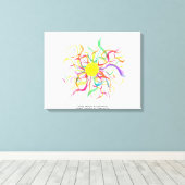 Candy Waters Autisst Artist Leinwanddruck (Insitu (Holzboden))