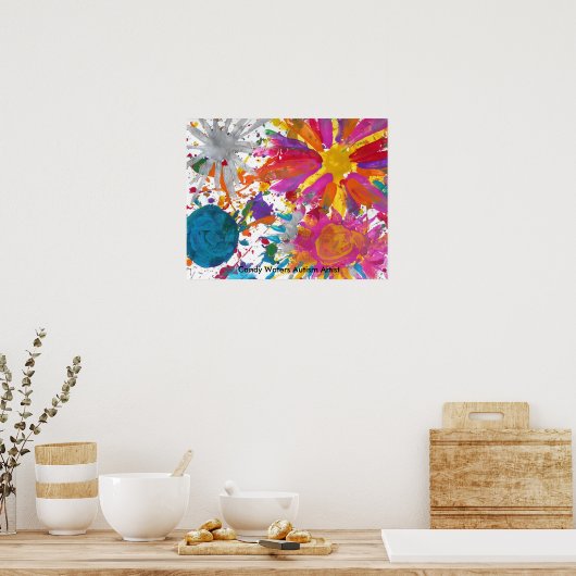 Candy Waters Autisst Artist Poster (Küche)