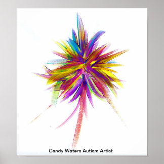 Candy Waters Autisst Artist Poster