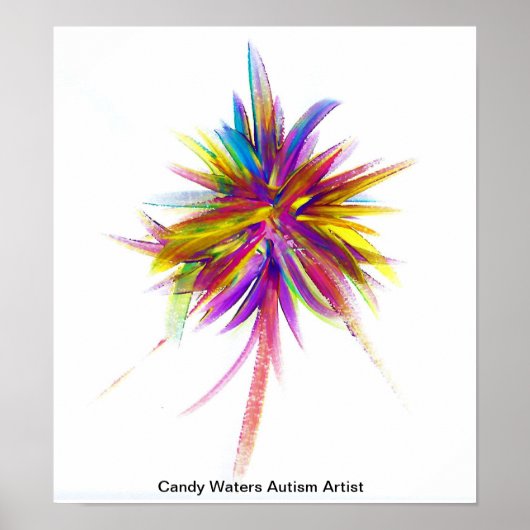 Candy Waters Autisst Artist Poster (Vorne)