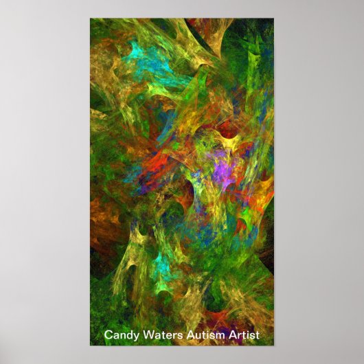 Candy Waters Autisst Artist Poster (Vorne)