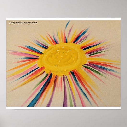 Candy Waters Autisst Artist Poster (Vorne)