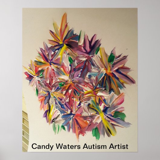 Candy Waters Autisst Artist Poster (Vorne)