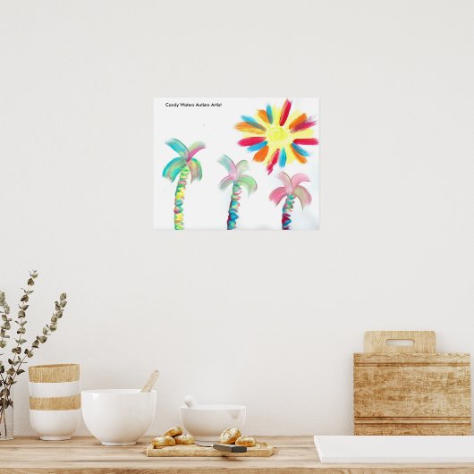 Candy Waters Autisst Artist Poster (Küche)