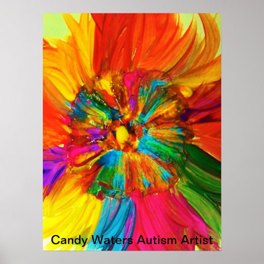 Candy Waters Autisst Artist Poster (Vorne)