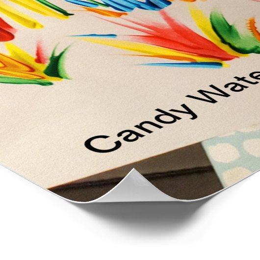 Candy Waters Autisst Artist Poster (Ecke)