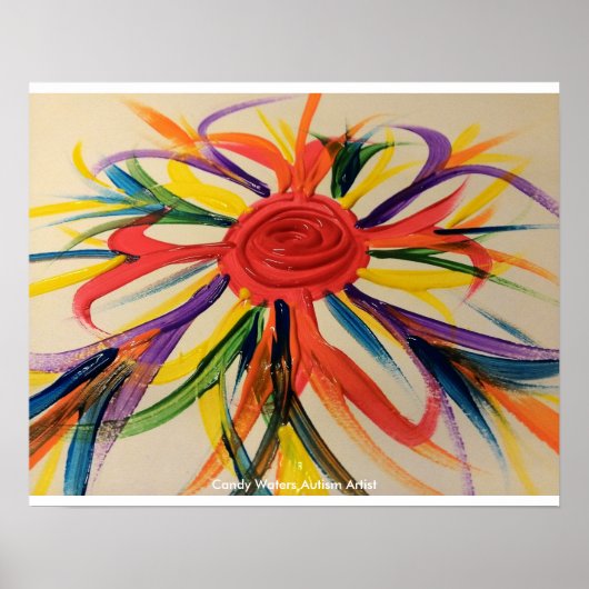 Candy Waters Autisst Artist Poster (Vorne)