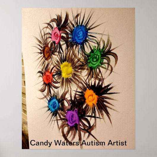 Candy Waters Autisst Artist Poster (Vorne)
