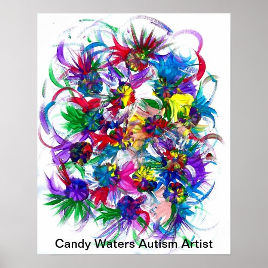 Candy Waters Autisst Artist Poster (Vorne)