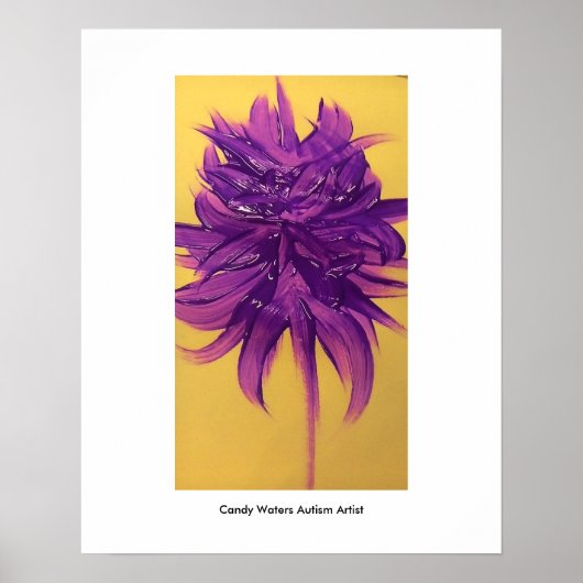 Candy Waters Autisst Artist Poster (Vorne)