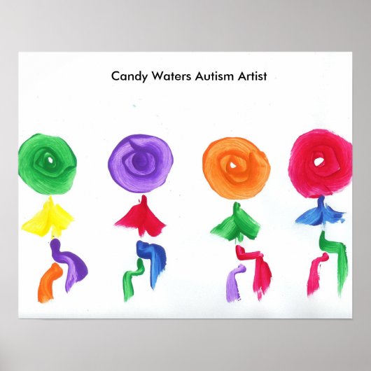 Candy Waters Autisst Artist Poster (Vorne)