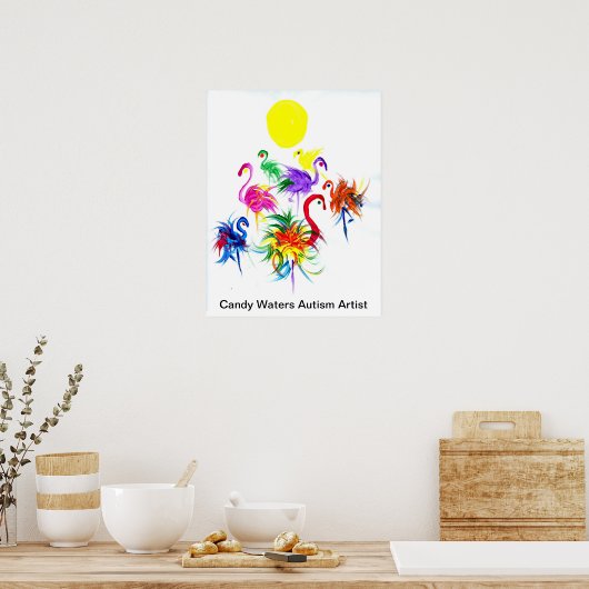 Candy Waters Autisst Artist Poster (Küche)