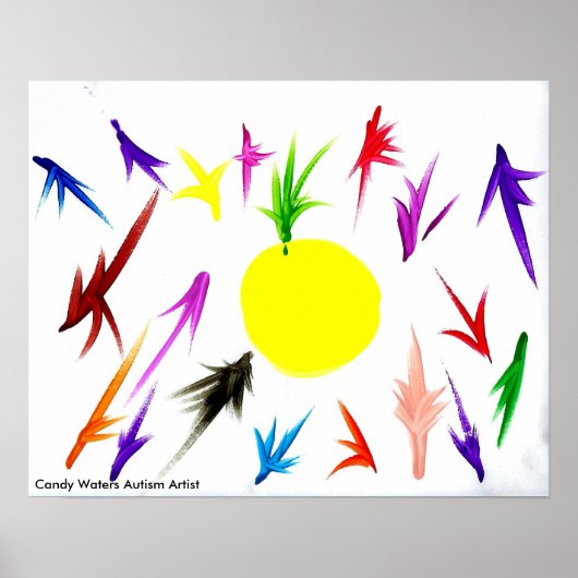 Candy Waters Autisst Artist Poster (Vorne)