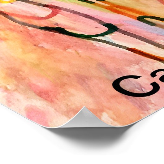 Candy Waters Autisst Artist Poster (Ecke)