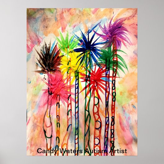 Candy Waters Autisst Artist Poster (Vorne)