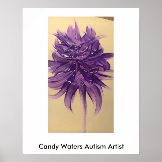 Candy Waters Autisst Artist Poster (Vorne)