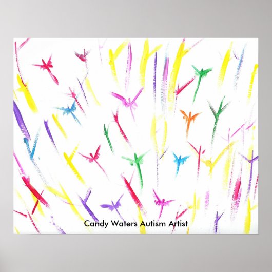 Candy Waters Autisst Artist Poster (Vorne)